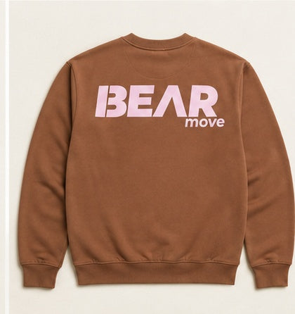 BEAR Crew Neck – Brown / Pink