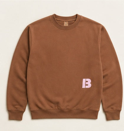 BEAR Crew Neck – Brown / Pink