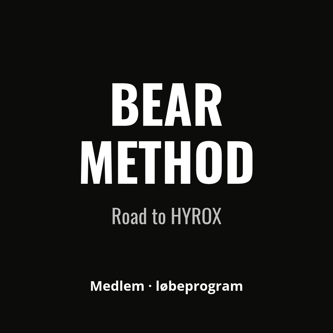 BEAR METHOD – Road to HYROX, medlem løbeprogram